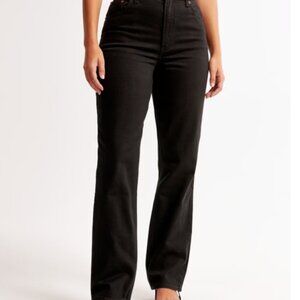 Curve Love Ultra High Rise 90s Straight Jean Black